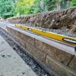retaining wall base preparation